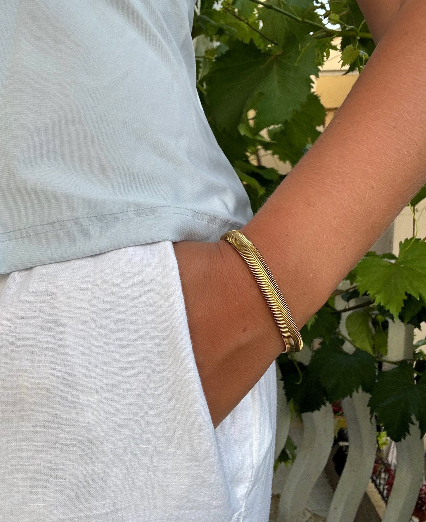 Bold Snake Chain Bracelet