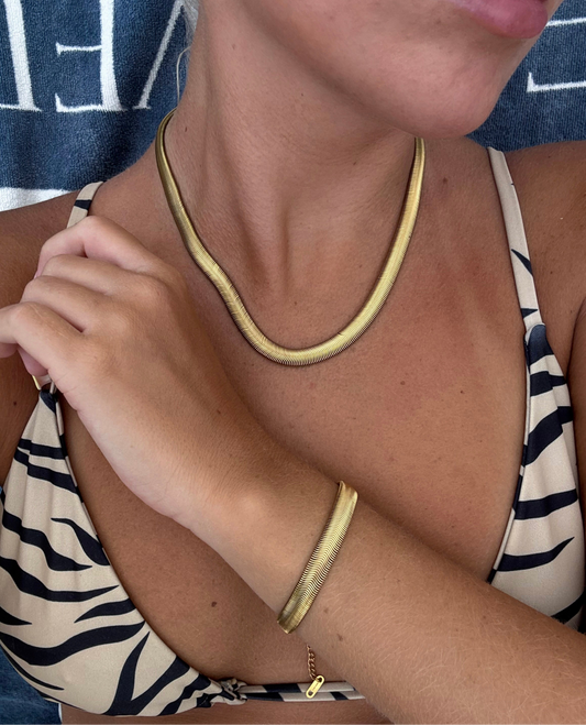 Bold Snake Chain Bracelet