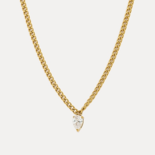Golden Teardrop Necklace