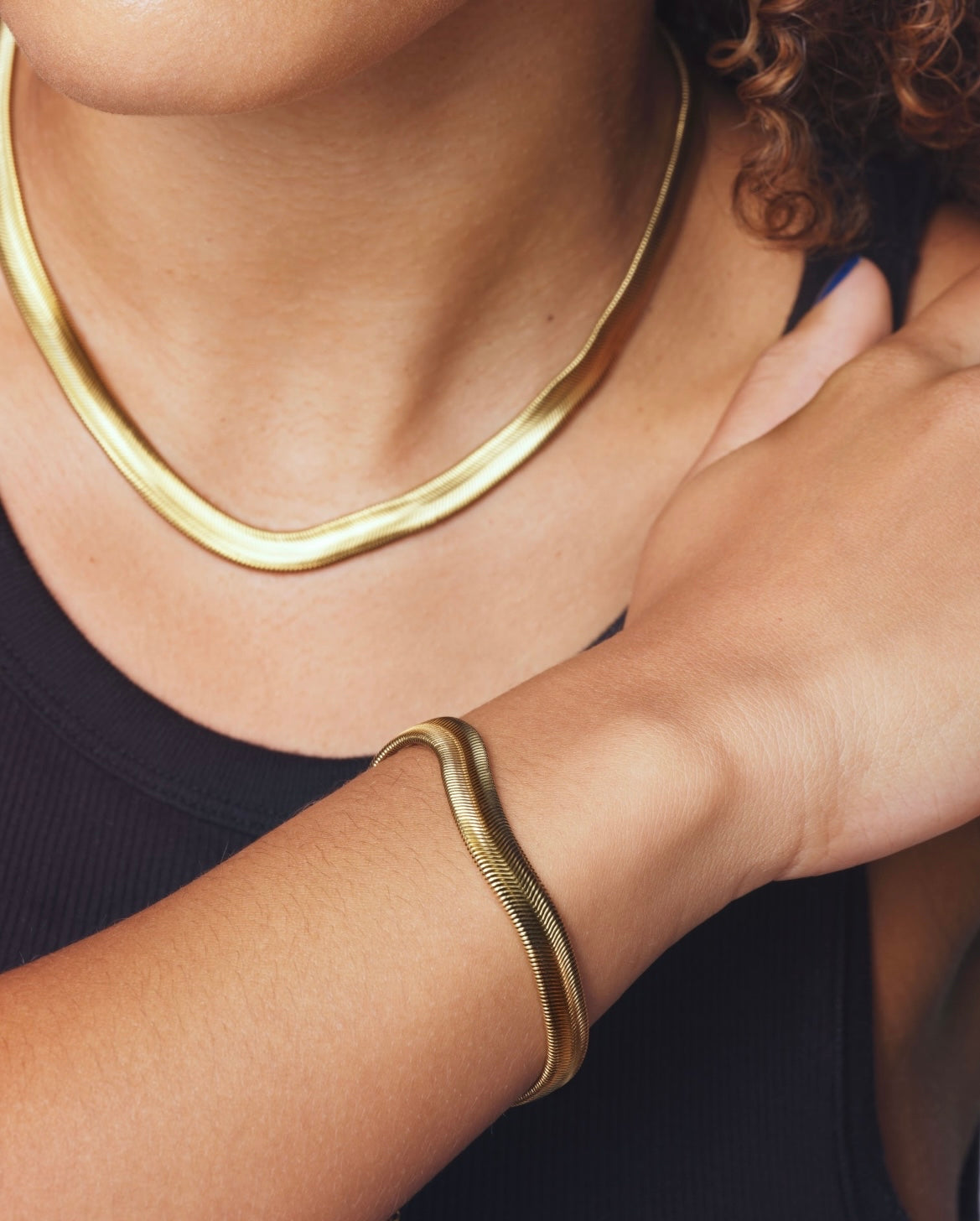 Bold Snake Chain Necklace