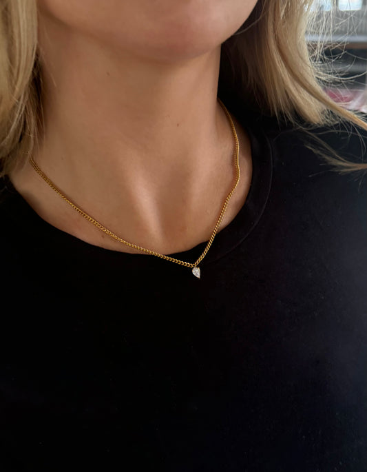 Golden Teardrop Necklace