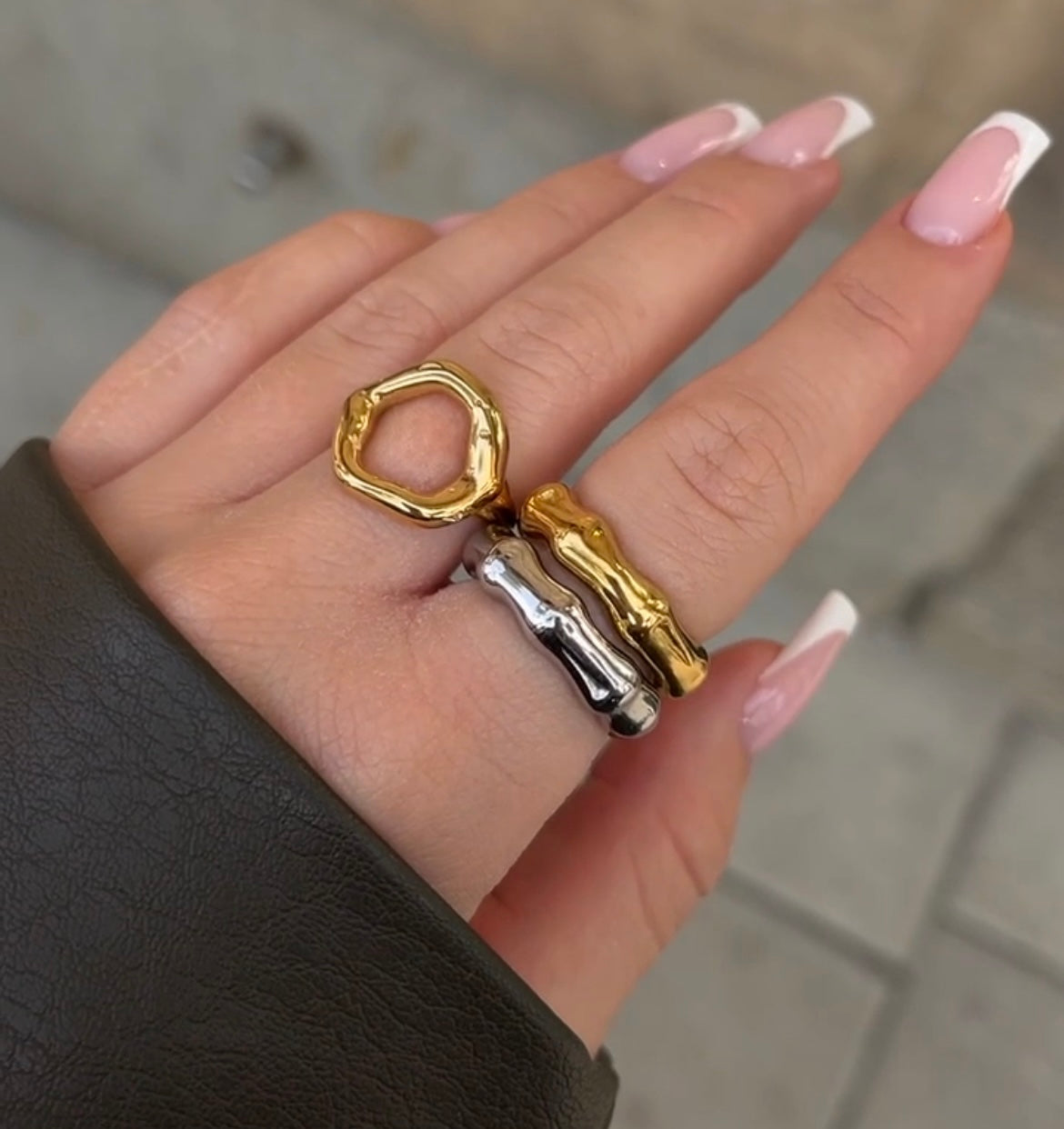 Bamboo Ring Silver