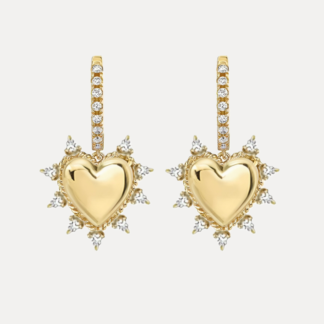 Hearts of Fury Earrings Gold