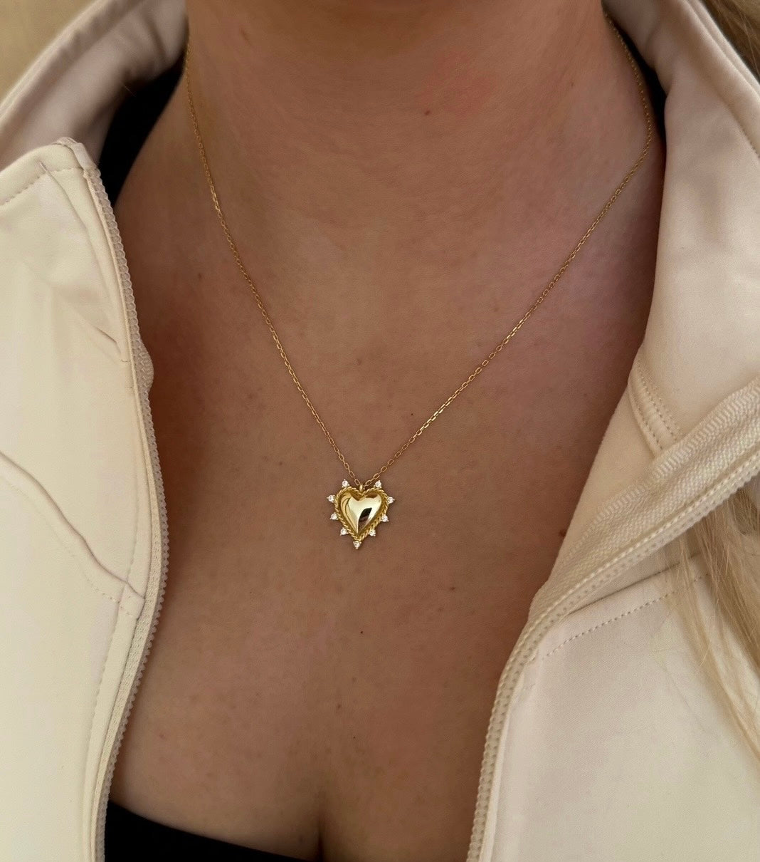 Heart of Fury Necklace Gold