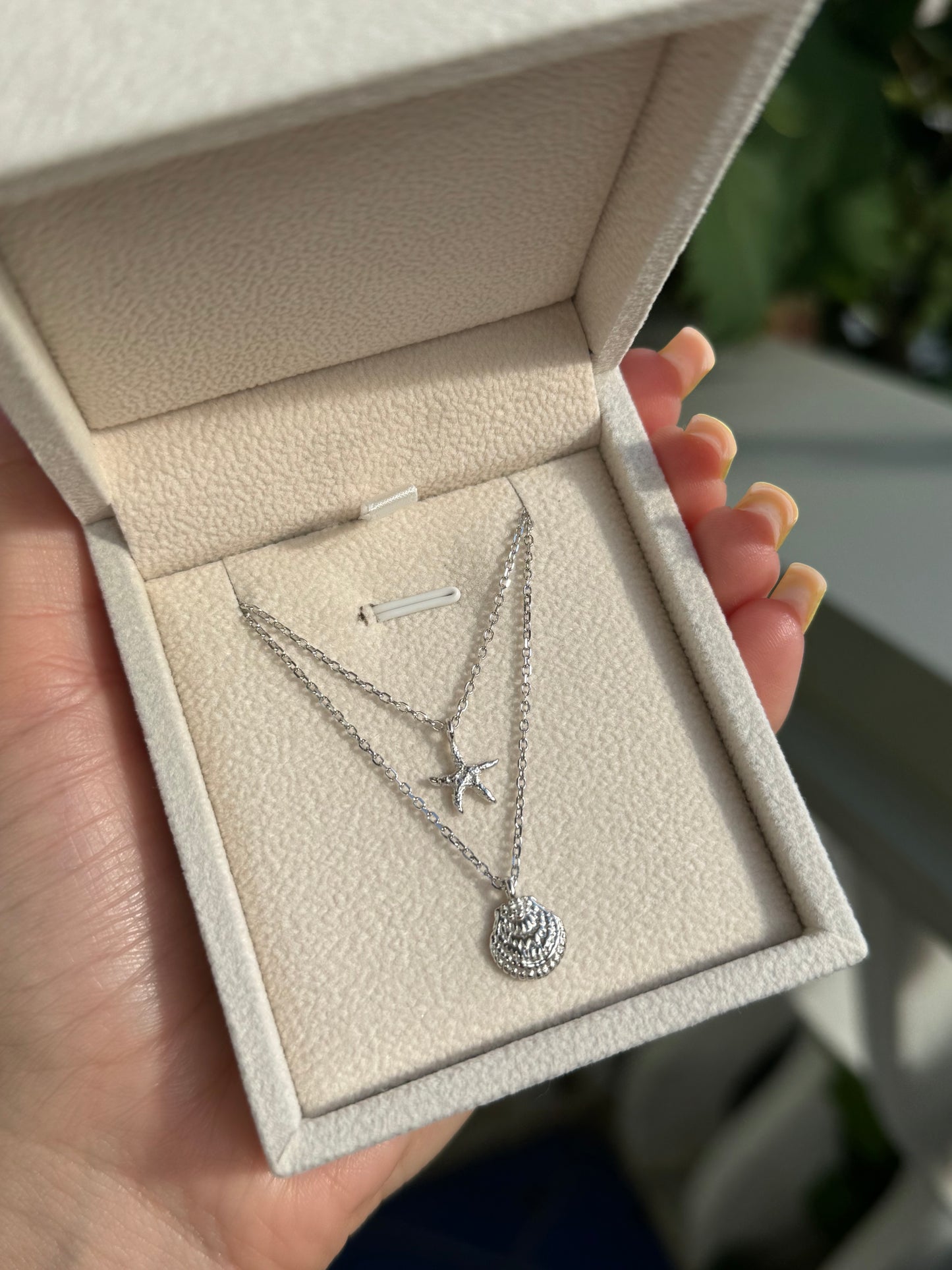 Starfish Necklace Silver